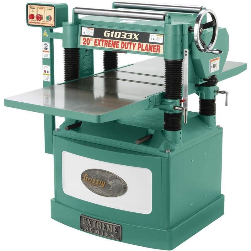 Cepillo sinfín de 20 pulgadas y 5 HP con cabezal cortador helicoidal - G1033X