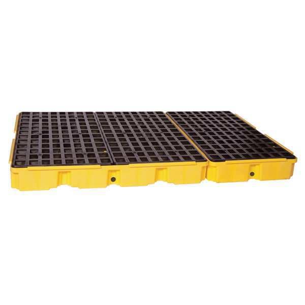 Eagle Mfg Spill Deck, 88 gal Spill Capacity, 6 Drums, 10,000 lb Load Capacity, Polyethylene - 1686D