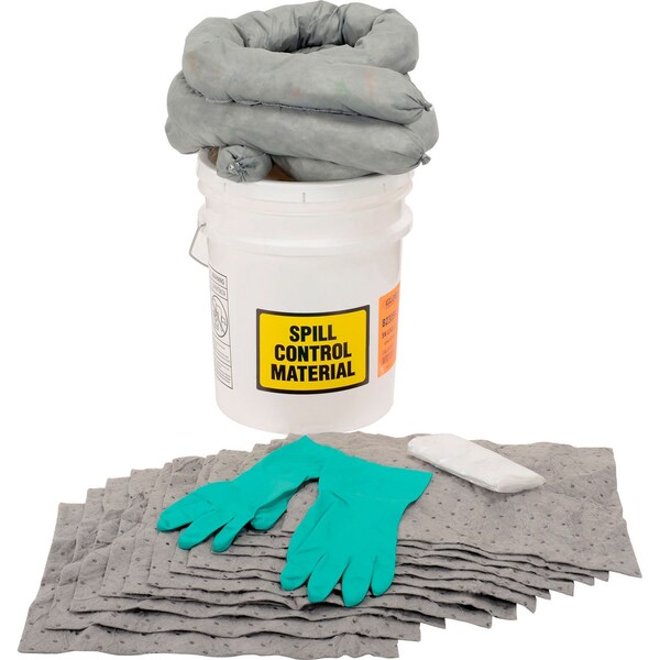 Global Industrial Universal 5 Gallon Truck Spill Kit, Bucket - B2305924
