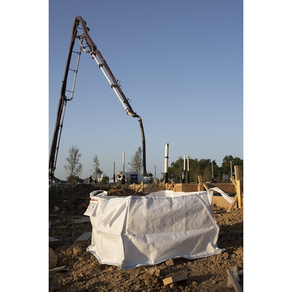 Durasack 130 Gal. Open Top, Flat Bottom Concrete Washout Bag w/Plastic Liner - BB-4024