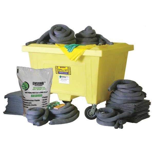 Enpac Spill Kit, 150 gal Volume Absorbed per Kit, 150 gal Capacity, Chest, Yellow, 330 - 1382-YE