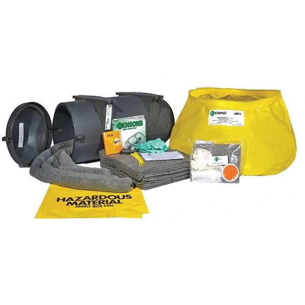 Enpac Vehicle Spill Kit, 110 gal Volume Absorbed per Kit, 110 gal Capacity, Wall Mounted Container, 38 - 13-TWSK-O