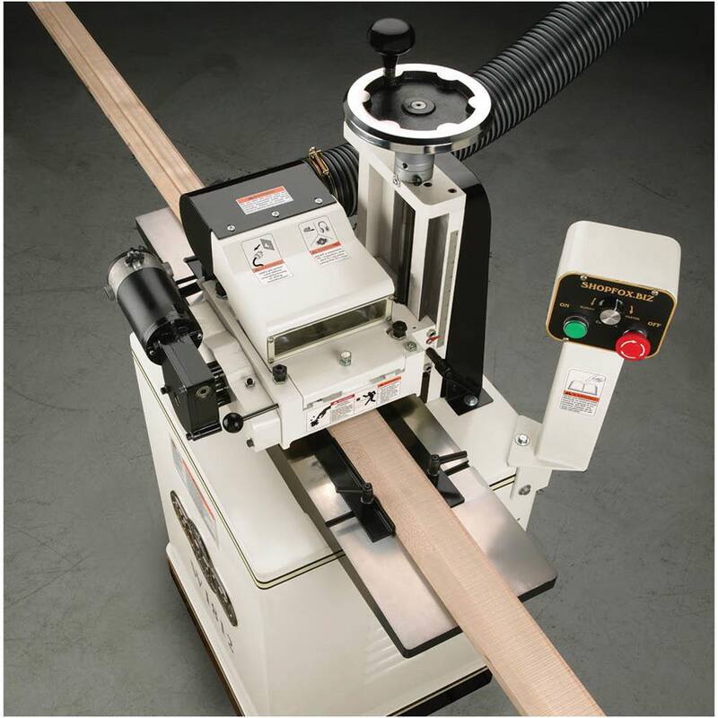 Shop Fox 2 HP 7 pulgadas Cepillo/Moldeador con Soporte - W1812