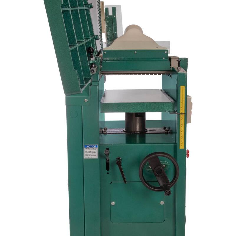 Grizzly Industrial 12 in. 5 HP Cepillo/Canteadora con Cabezal de Corte V-Helicoidal - G0634X