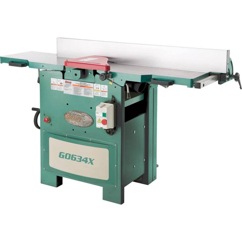 Grizzly Industrial 12 in. 5 HP Cepillo/Canteadora con Cabezal de Corte V-Helicoidal - G0634X