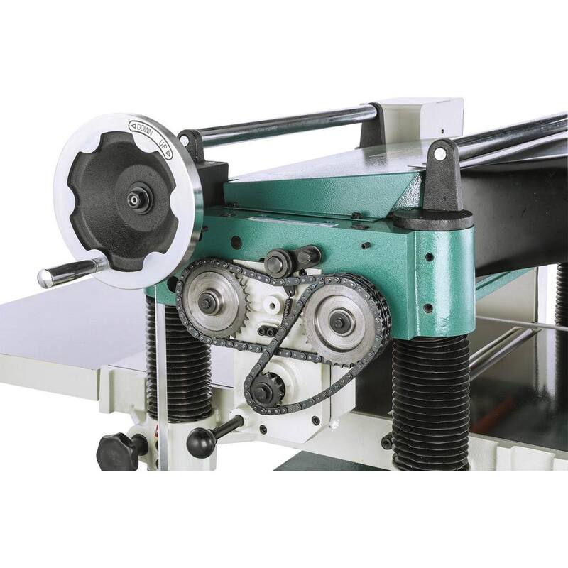 Grizzly Industrial 20 pulgadas 5 HP Cepilladora con cabezal cortador en espiral - G0454ZX