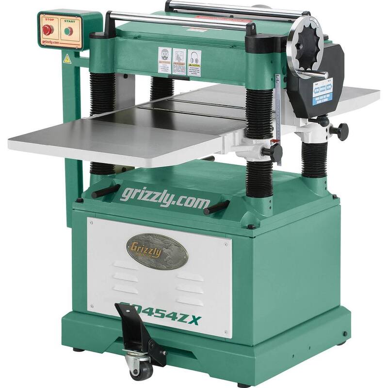 Grizzly Industrial 20 pulgadas 5 HP Cepilladora con cabezal cortador en espiral - G0454ZX