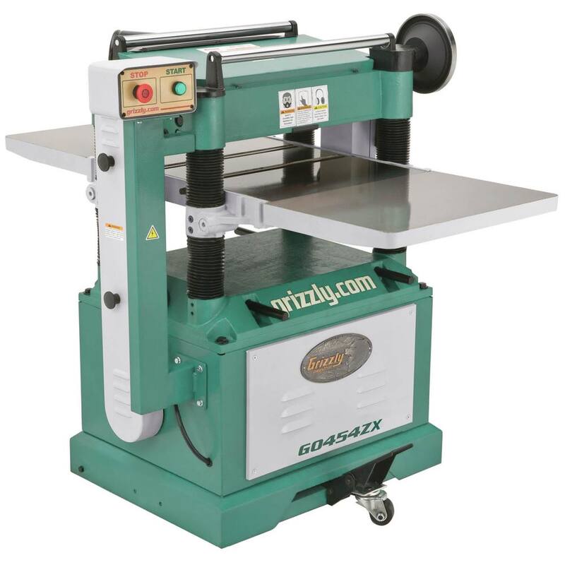 Grizzly Industrial 20 pulgadas 5 HP Cepilladora con cabezal cortador en espiral - G0454ZX