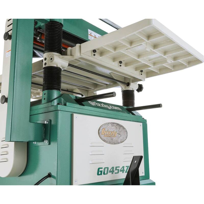 Grizzly Industrial 20 pulgadas 5 HP Cepilladora con cabezal cortador en espiral - G0454ZX
