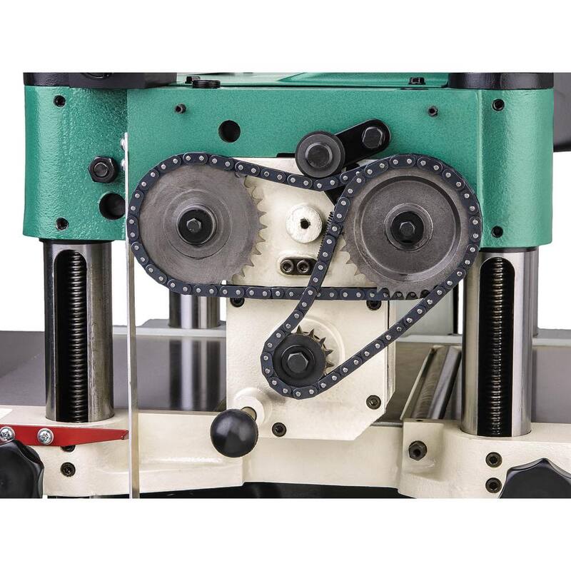 Cepilladora de 15 pulgadas con cabezal cortador en espiral - G0453ZX de Grizzly Industrial