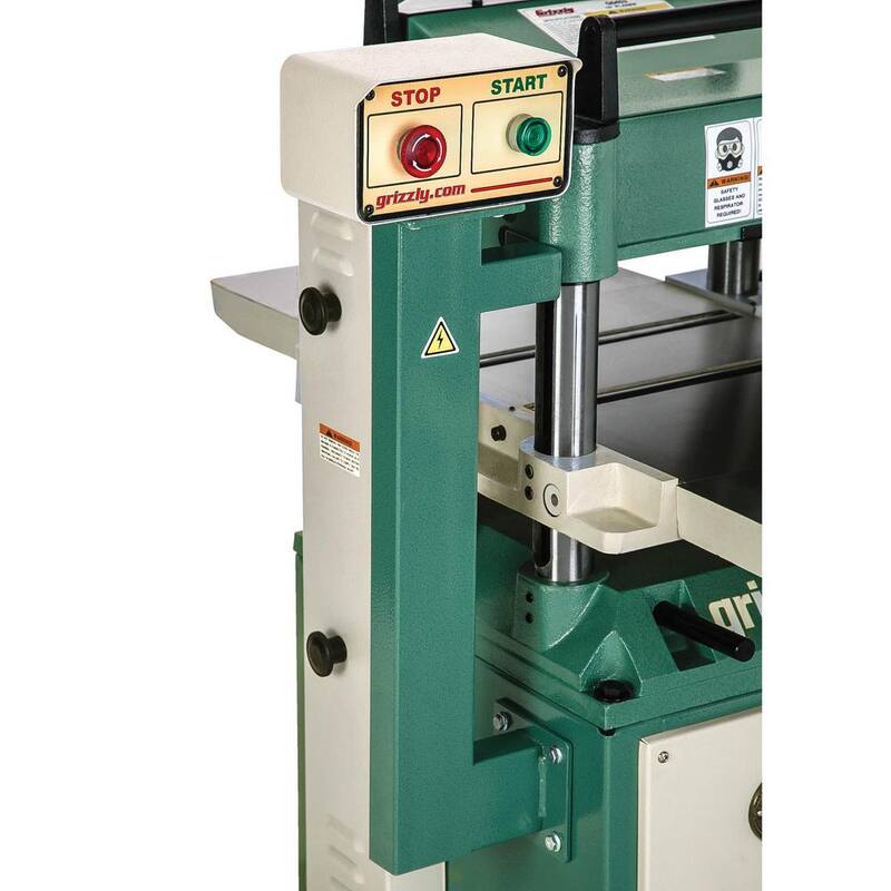 Cepilladora de 15 pulgadas con cabezal cortador en espiral - G0453ZX de Grizzly Industrial