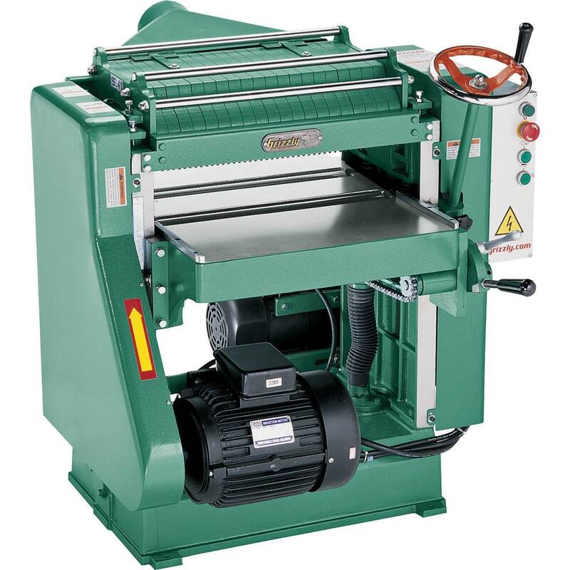 Cepilladora con cabezal espiral de 5 HP de Grizzly Industrial de 20 pulgadas - G0544