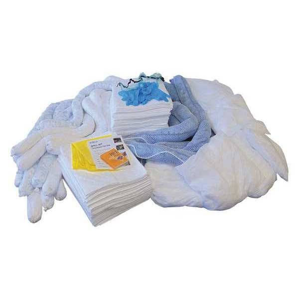 Oil-Dri Spill Kit Refill, 108 gal Volume Absorbed per Kit, 95 gal Capacity, Box, White - L90395R