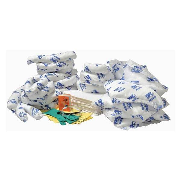 Brady Spill Kit Refill, 30 gal Volume Absorbed per Kit, 30 gal Capacity, Refill, White - SKO30-R