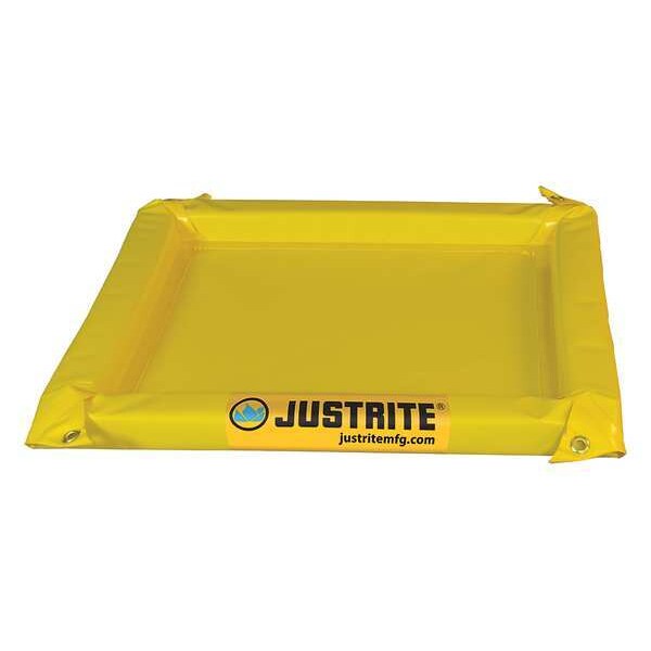 Justrite Spill Berm, 2 ft. L x 2 ft. W x 2 in. H - 28414