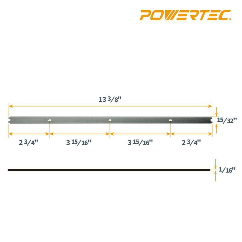 Cuchillas para cepillo de acero de alta velocidad de 13 pulgadas para Ridgid R4331 (Juego de 3) - 128281