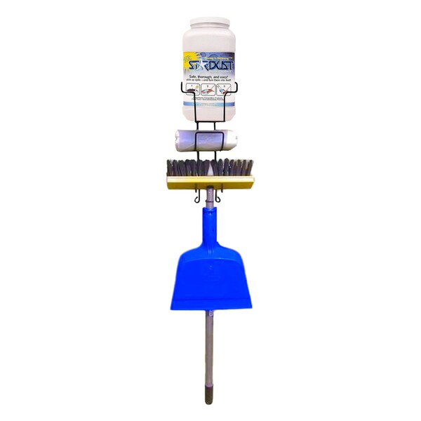 Stardust Spill Products Spill Control Station, 1 gal Volume Absorbed per Kit, Wall Mounted Rack, Gray, 17 - D560