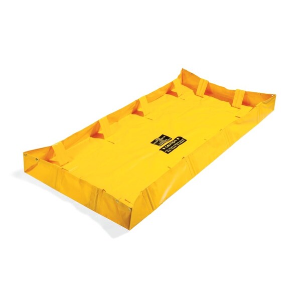 Pig PIG Collapse-A-Tainer Lite Spill Containment Berm Yellow 8' L x 4' W x 8" H - PAK722-YW