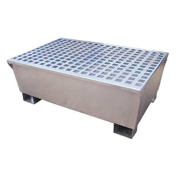 Ultratech Spill Pallet, 68 gal Spill Capacity, 2 Drums, 2,575 lb Load Capacity, Steel - 1180