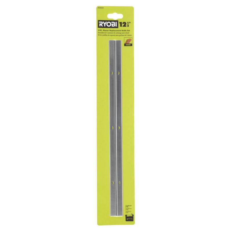 Juego de cuchillas de repuesto para cepillo RYOBI de 12-1/2 pulgadas (2 piezas) - A20201