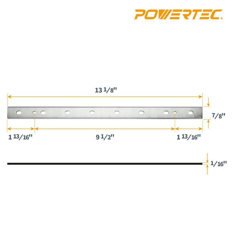 Cuchillas para cepilladora de acero de alta velocidad de 13 pulgadas para DEWALT DW735 (Juego de 3) - 128000