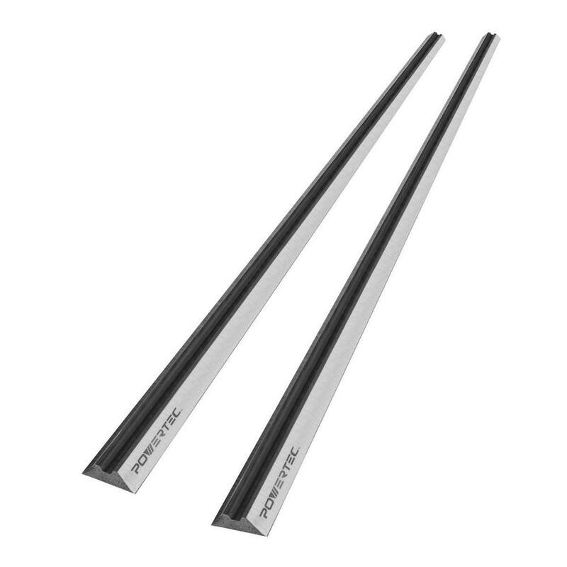 Cuchillas para cepillo de acero de alta velocidad de 12 pulgadas POWERTEC para Makita 2012 / 2012NB (Juego de 2) - 128320