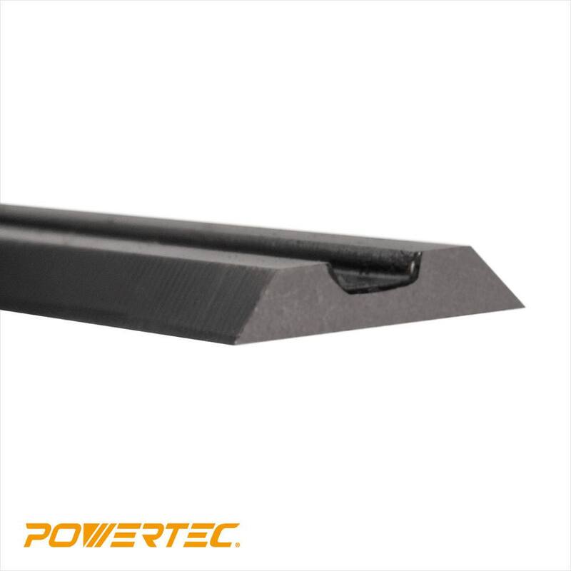POWERTEC 3-1/4 in. Cuchillas de cepillo portátil de carburo de tungsteno para repuesto para Bosch, DeWalt, Makita, Porter Cable, Ryobi (paquete de 6) - 12841-P3