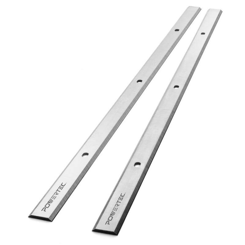 Cuchillas de cepilladora de acero de alta velocidad POWERTEC de 12-1/2 pulgadas para Delta TP305, TP400LS, 22-560, 22-565 Planer (Set de 2) - 128039