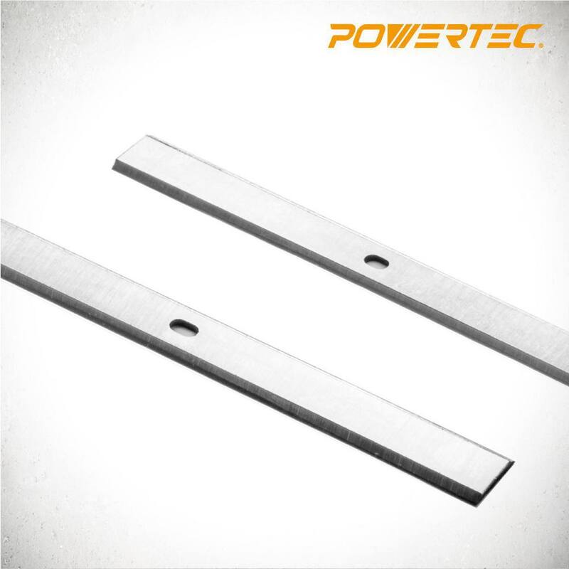 Cuchillas para cepillo de 13 pulgadas POWERTEC, de acero de alta velocidad, repuesto para cepillo Delta 22-549, 22-555, 22-580 y Grizzly G0689 (paquete de 2) - 12802