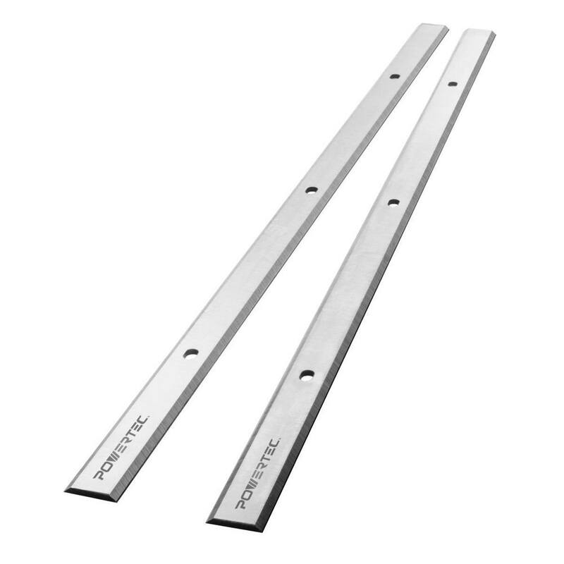 Cuchillas para cepillo de 13 pulgadas POWERTEC, de acero de alta velocidad, repuesto para cepillo Delta 22-549, 22-555, 22-580 y Grizzly G0689 (paquete de 2) - 12802