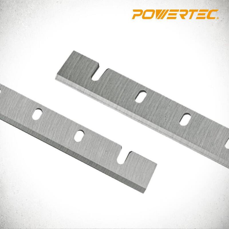 Cuchillas para cepillo de acero de alta velocidad M2 POWERTEC de 12.5 pulgadas para DeWalt 733, DW7332 (2 juegos), 4 cuchillas - 12809DD
