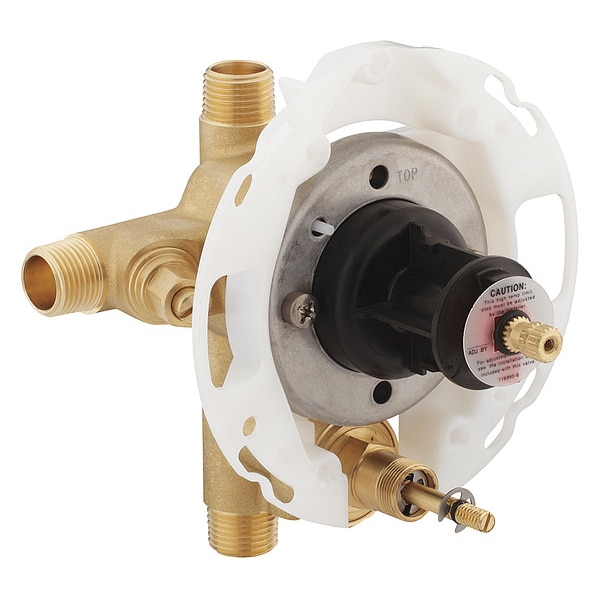 Kohler 1/2" pressure-balancing valve with push-button diverter and screwdriver stops, Not Applicable - 11748-KS-NA