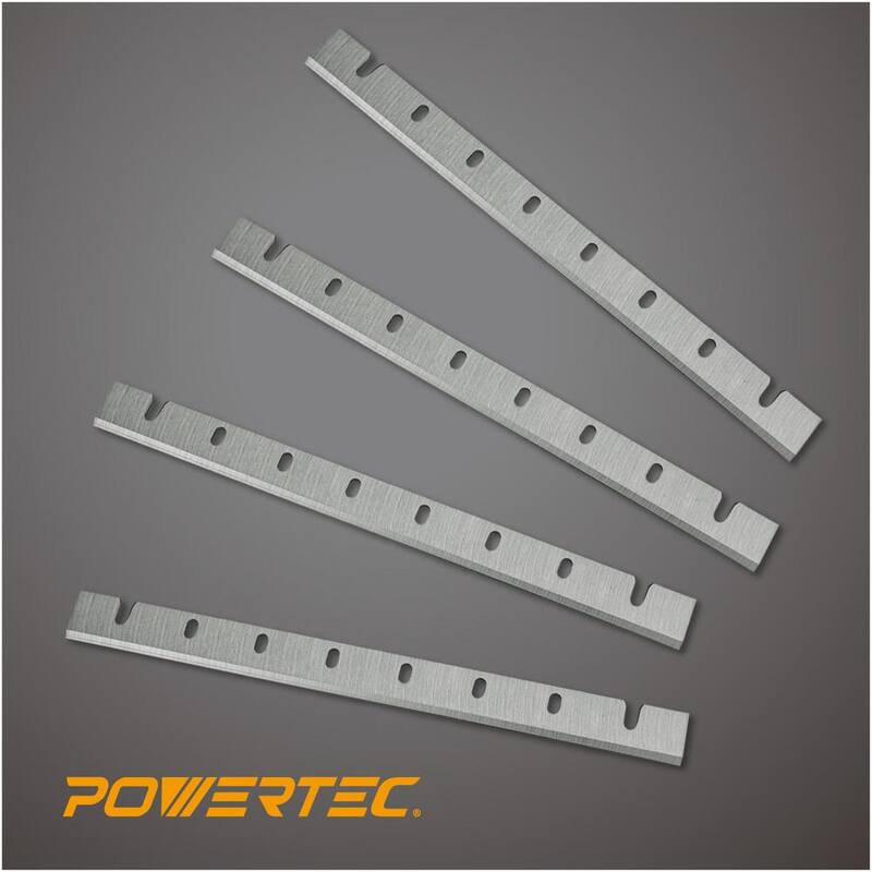 Cuchillas para cepillo reemplazo para DeWalt DW733 Cepillo de acero de alta velocidad (paquete de 4) - 12809DDN