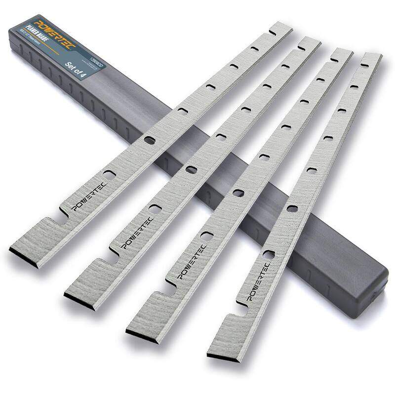 Cuchillas para cepillo reemplazo para DeWalt DW733 Cepillo de acero de alta velocidad (paquete de 4) - 12809DDN