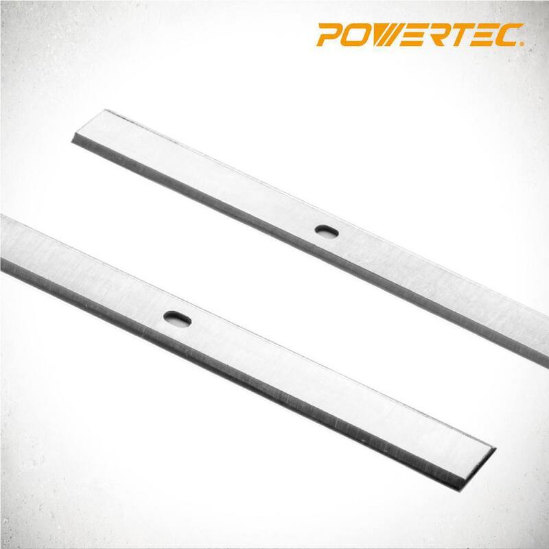 POWERTEC 12-1/2 pulgadas Cuchillas para cepilladora de acero de alta velocidad, reemplazo para Craftsman 21758/Delta TP305/Porter Cable PC305TP (paquete de 4) - 12803-P2