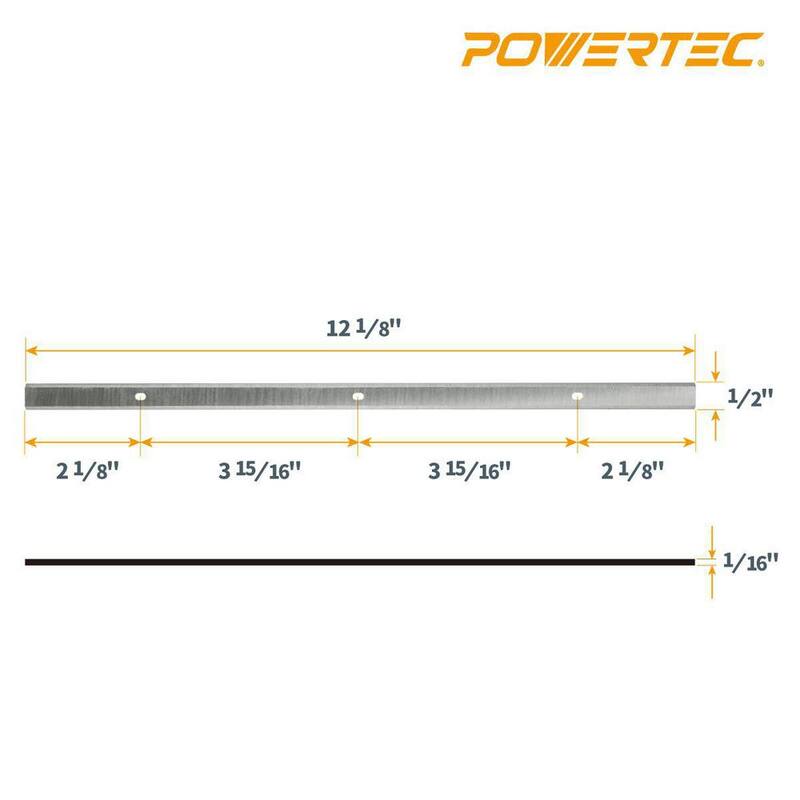 Cuchillas de cepilladora de acero de alta velocidad de 12 pulgadas para Craftsman 21722 (juego de 2) - 128041