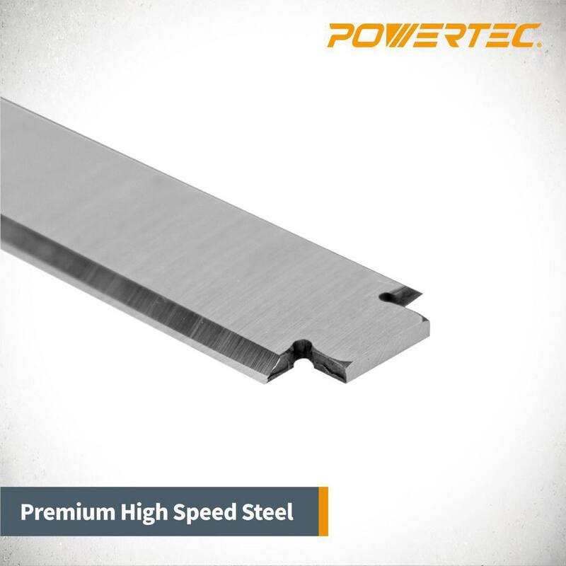 Cuchillas para cepillo de acero de alta velocidad de 13 pulgadas para reemplazo de RIDGID AC8630/TP1300/TP1301/TP1302 (paquete de 6) - 12807-P3