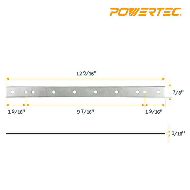 Cuchillas de cepilladora de acero de alta velocidad de 12-1/2 pulgadas, doble cara, para reemplazo de cuchillas de la cepilladora DW7342 (paquete de 6) - 12801DD