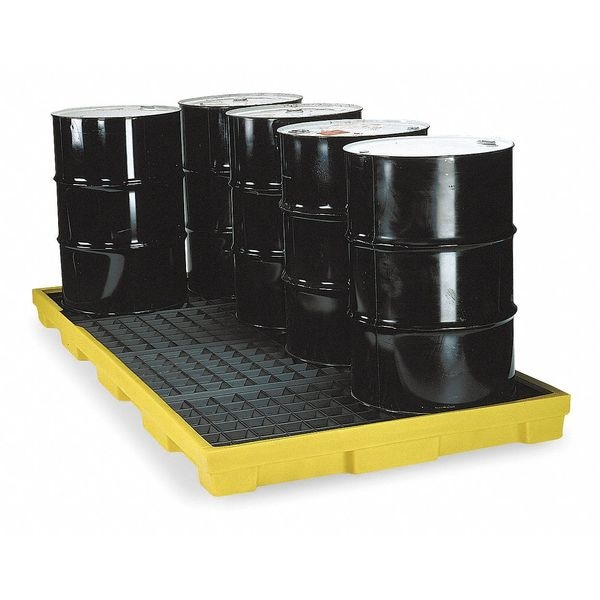 Eagle Mfg Spill Deck, 121 gal Spill Capacity, 8 Drums, 10,000 lb Load Capacity, Polyethylene - 1688