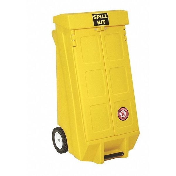 Spilltech Empty Spill Caddy, 0 gal Volume Absorbed per Kit, Cart, Yellow, 0 - A-KADDIE