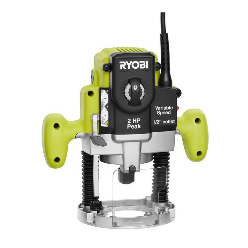 RYOBI 10 Amperios 2 HP Base de Inmersión para Router con Cable - RE180PL1G