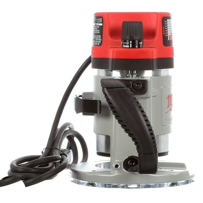 Enrutador de producción de base fija Milwaukee 3-1/2 HP máximo - 5625-20