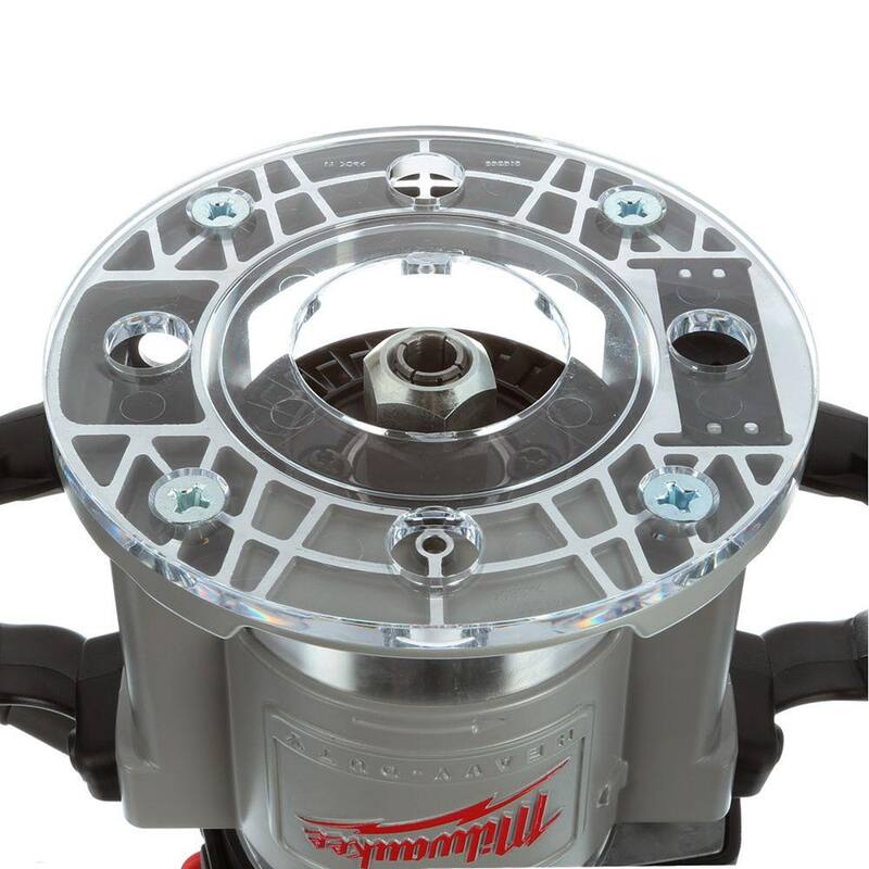 Enrutador de producción de base fija Milwaukee 3-1/2 HP máximo - 5625-20