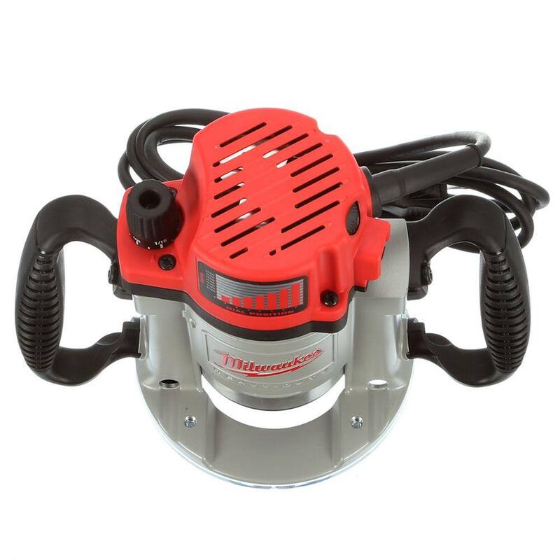 Enrutador de producción de base fija Milwaukee 3-1/2 HP máximo - 5625-20