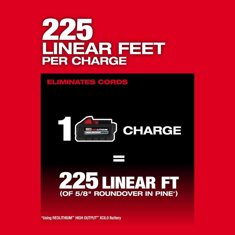Enrutador inalámbrico Milwaukee M18 FUEL 18V de iones de litio sin escobillas de 1/2 pulgadas (Herramienta solamente) - 2838-20