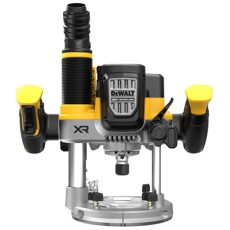 Enrutador de inmersión inalámbrico sin escobillas DEWALT 20V MAX XR 2-1/4 Peak HP (Herramienta solamente) - DCW620B