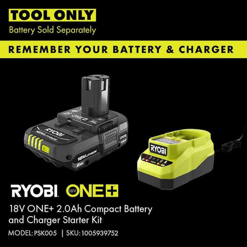 RYOBI ONE+ HP 18V enrutador compacto inalámbrico sin escobillas (Herramienta solamente) - PBLRR01B