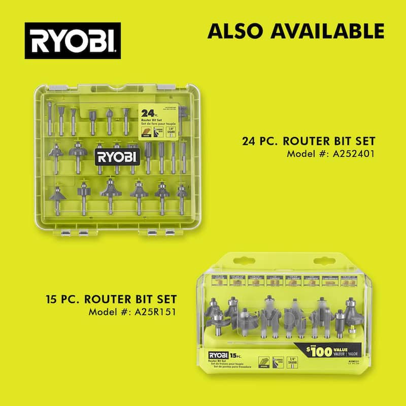 RYOBI ONE+ HP 18V enrutador compacto inalámbrico sin escobillas (Herramienta solamente) - PBLRR01B