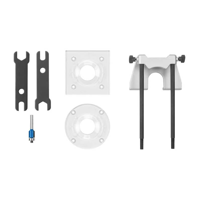 Enrutador de recorte de base fija con cable de 5.5 amperios RIDGID y lijadora de lámina de 1/4 con cable de 2.4 amperios - R24011