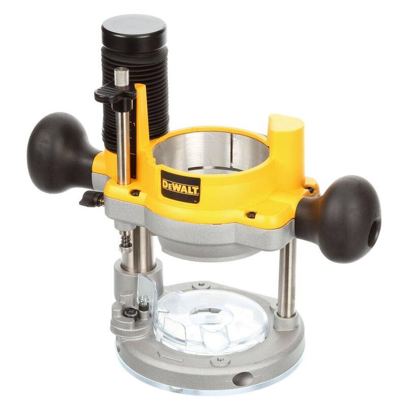 Kit combo de router fijo y de inmersión DEWALT de 2-1/4 HP con velocidad variable electrónica y arranque suave - DW618PK